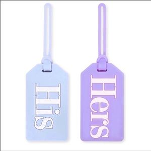 Kate Spade His & Hers luggage tags